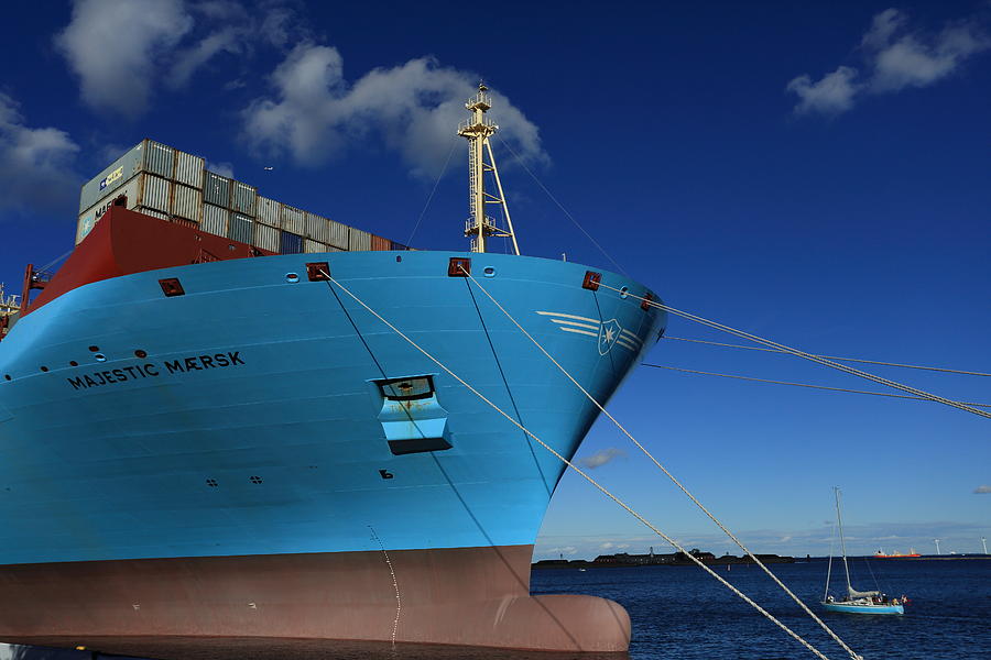 Maersk Line Triple-E Container ship Majestic Mærsk Photograph by Pejft
