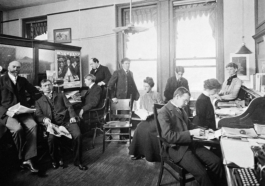 Magazine Staff, 1902 Photograph by Granger