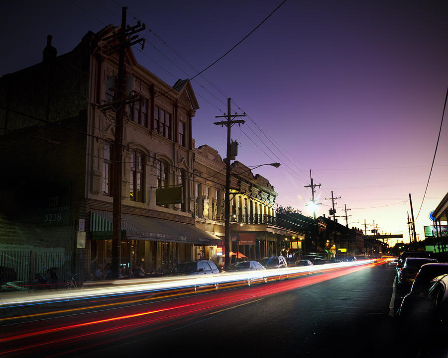 Magazine Street Sunset in Uptown NOLA Photograph by Ray Devlin