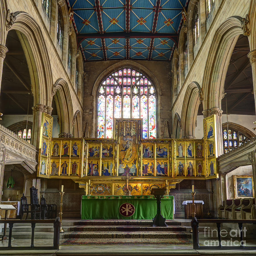 Magdalene church altar Photograph by Steev Stamford