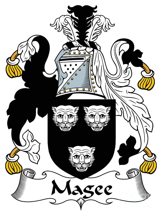Magee Digital Art - Magee Coat of Arms Irish by Heraldry