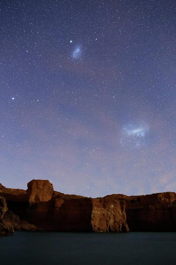 Magellanic Clouds Over Cliffs Photograph by Luis Argerich