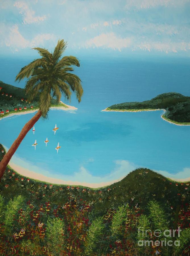 Magens Bay St. Thomas Painting by Tim Townsend