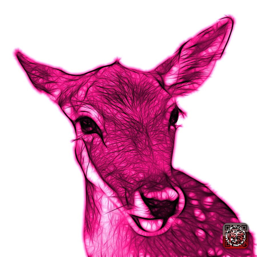 Magenta Deer - 0401 FS Digital Art by James Ahn