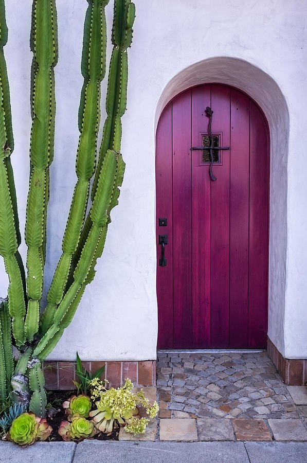Magenta Door Photograph by Thomas Hall