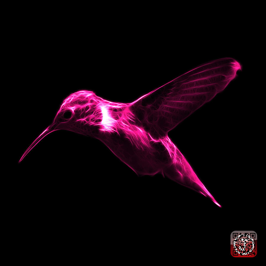 Magenta Hummingbird - 2054 F Digital Art by James Ahn