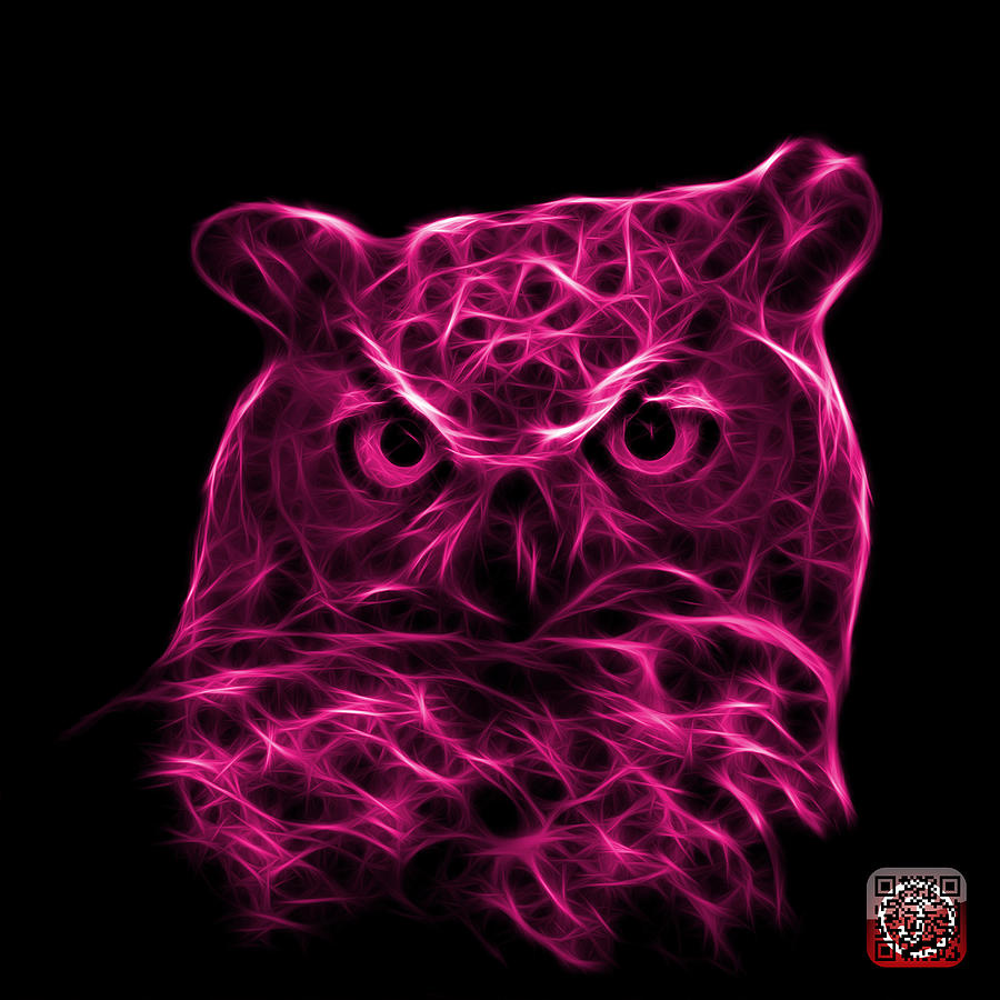 Magenta Owl 4436 - F M Digital Art by James Ahn