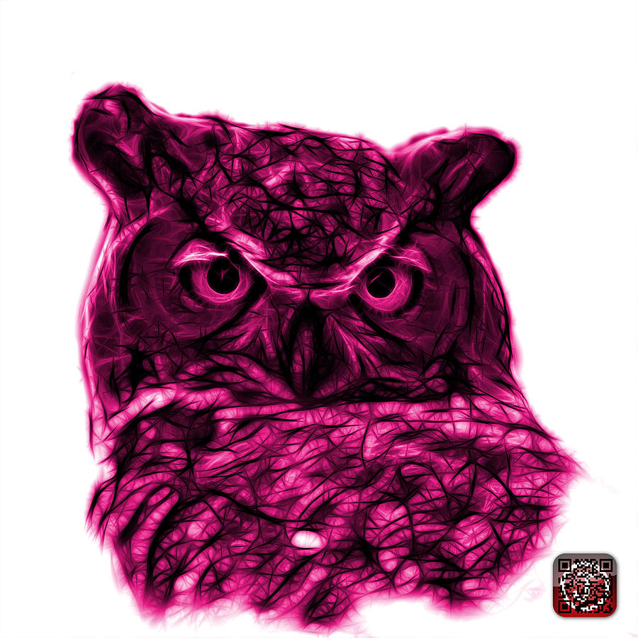 Magenta Owl 4436 - F S M Digital Art by James Ahn