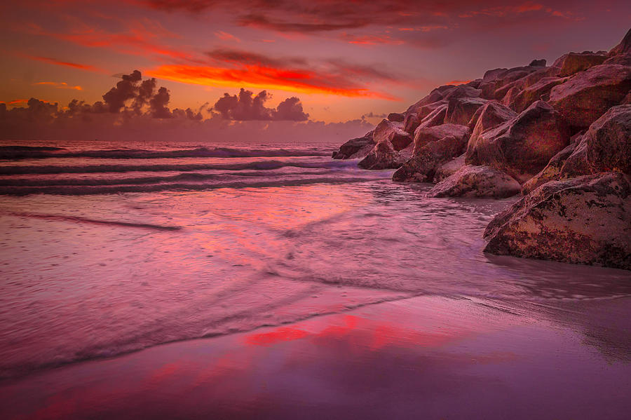 Magenta Sunrise Photograph by George Kenhan