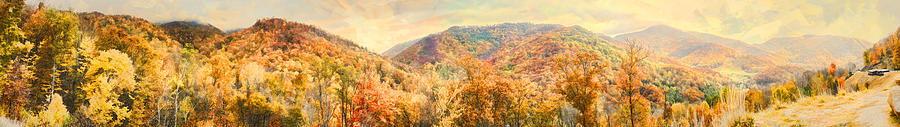 Maggie Valley Smoky Mountain Panorama Photograph by Gregory Scott