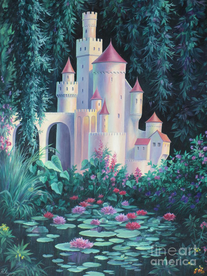 Castle Painting - Magic Castle by Vivien Rhyan