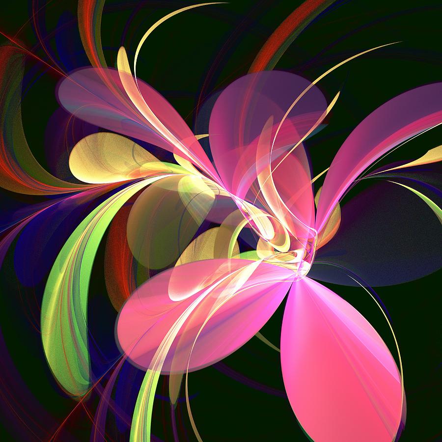 Spring Digital Art - Magic Flower by Anastasiya Malakhova