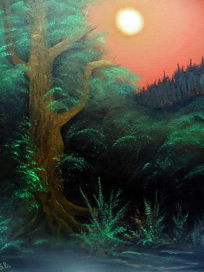 Magic forest Painting by Sergey Bezhinets
