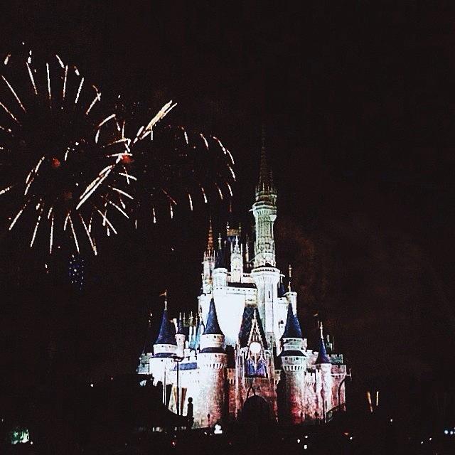 Fireworks Photograph - Magic Kingdom - #vscocam #disney by Jacob Dunn