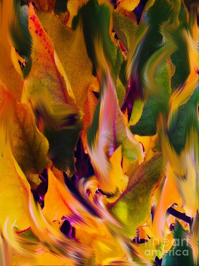 Magic Leaves Digital Art by Gayle Price Thomas