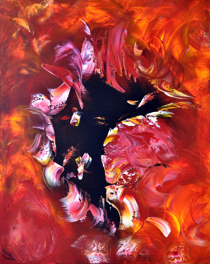 Abstract Painting - Magic night by Isabelle Vobmann
