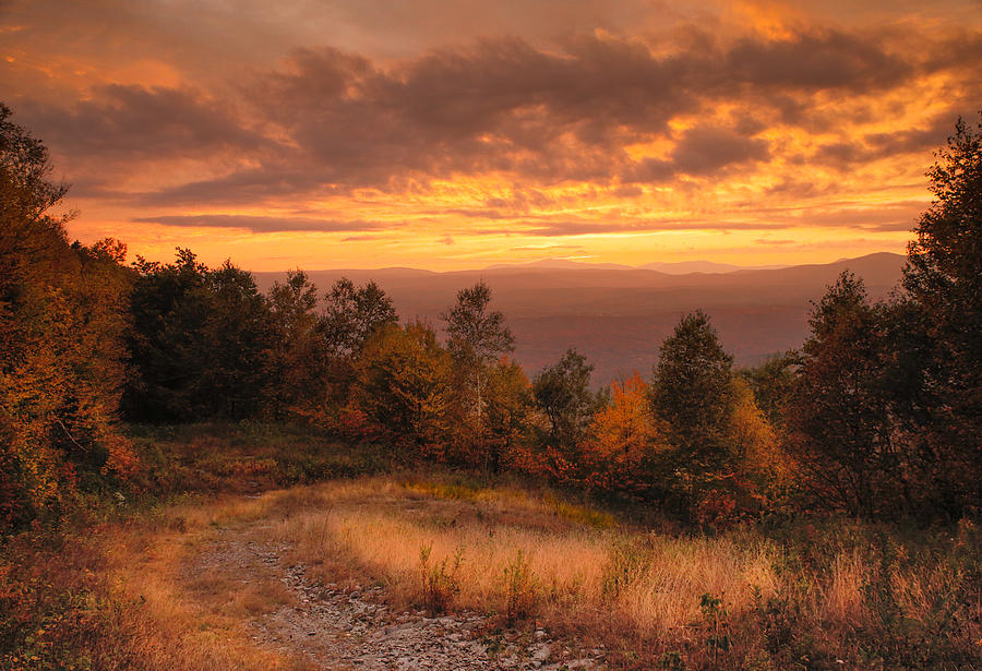 Magic Ski Area Fall Sunset Photograph by Vance Bell