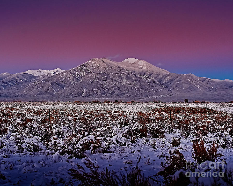 Magic Taos sunset V Photograph by Charles Muhle