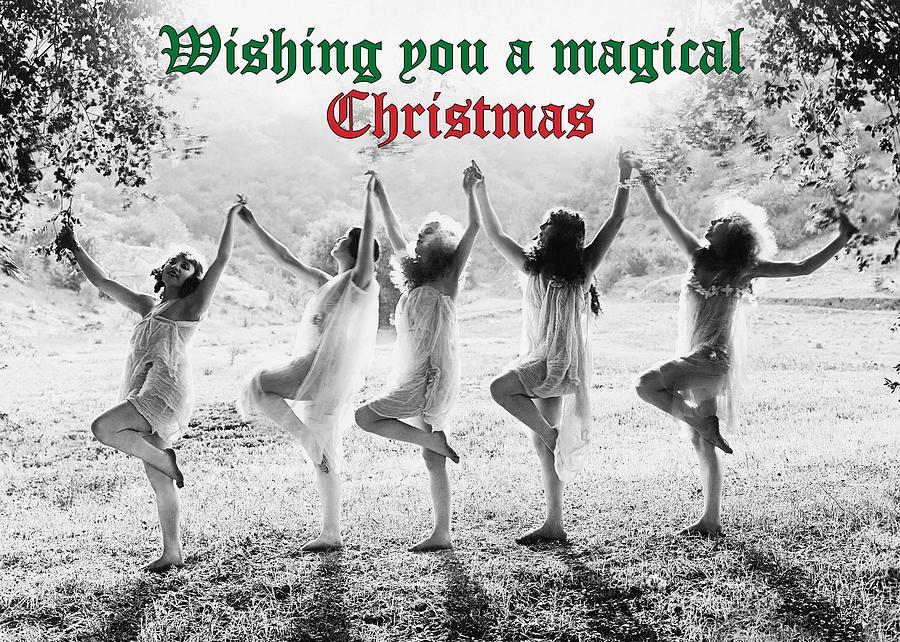 Magical Christmas Greeting Card Photograph by Communique Cards