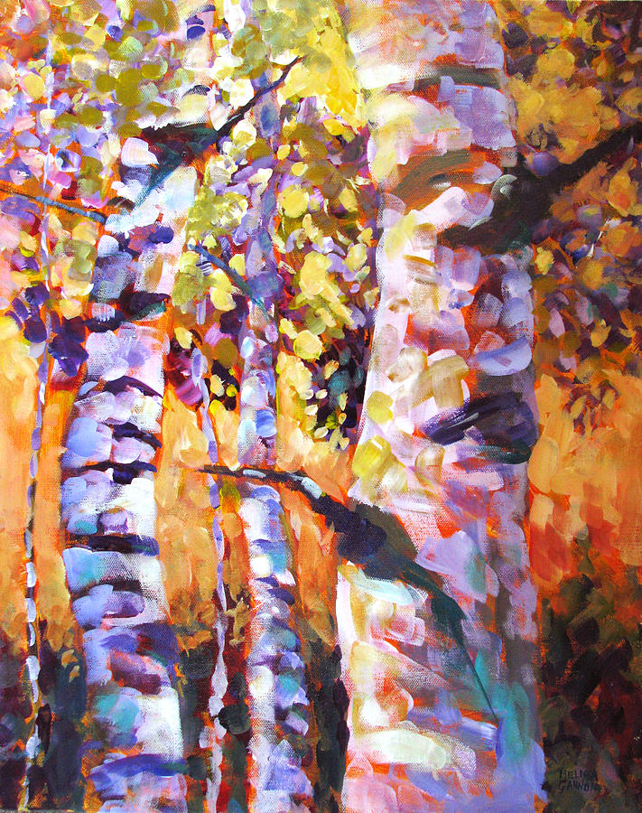 Aspens Painting - Magical Dance IV by Melissa Gannon Aspens Painting - Magical Dance IV by Melissa Gannon