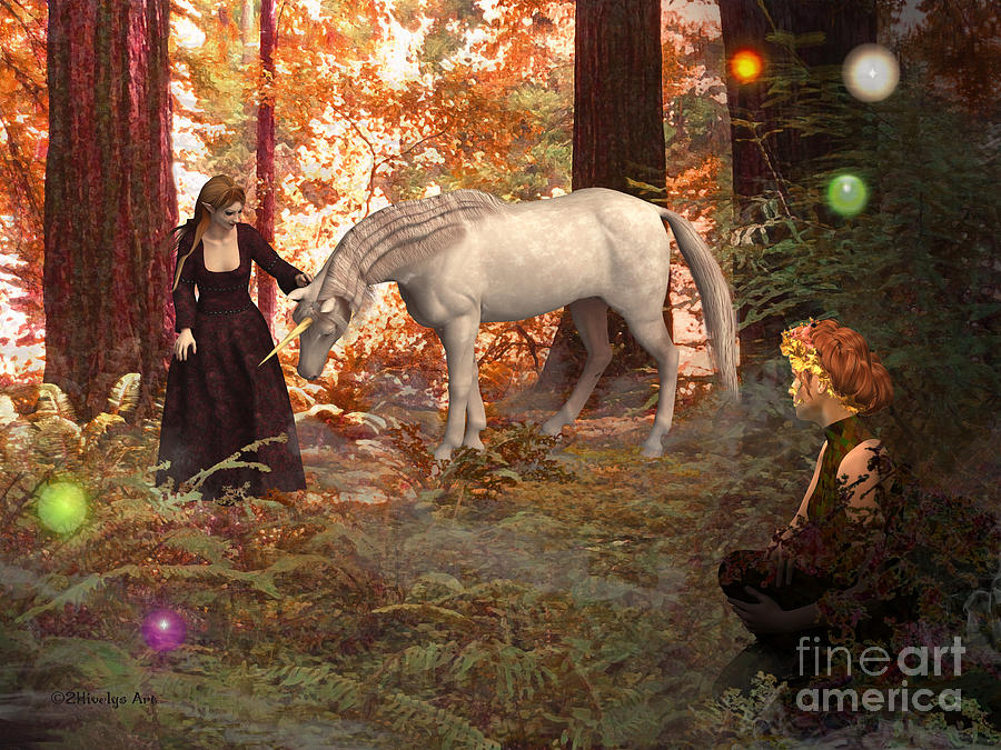 Fairy Painting - Magical Encounter by Two Hivelys