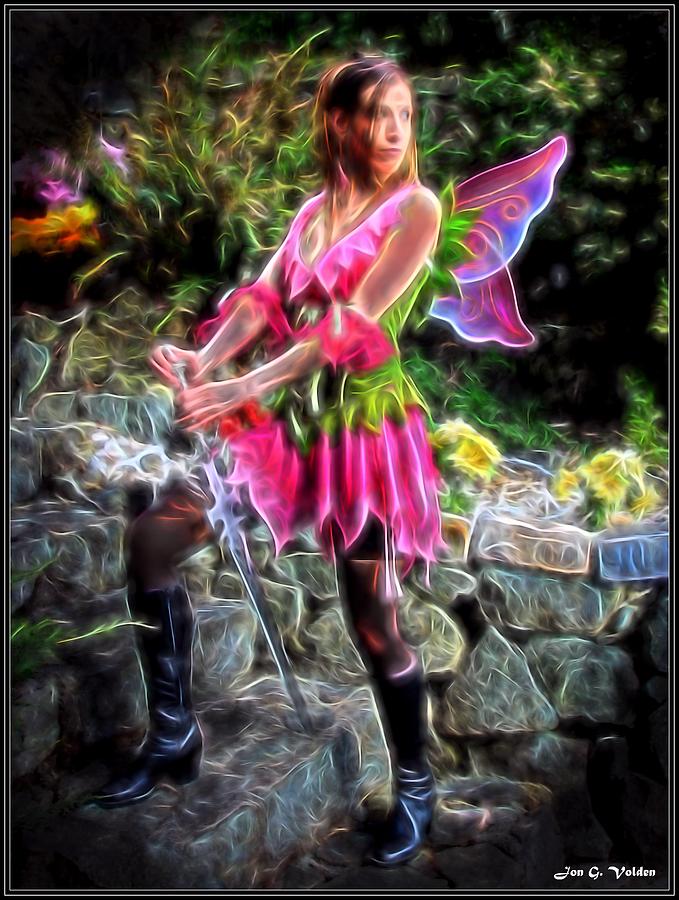 Magical Fairy Painting by Jon Volden
