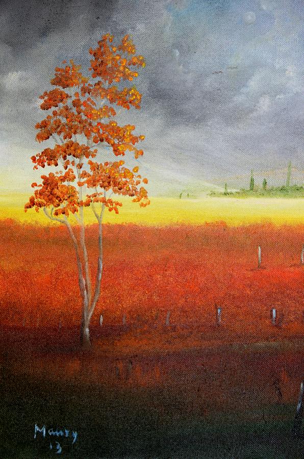 Magical field Painting by Alicia Maury