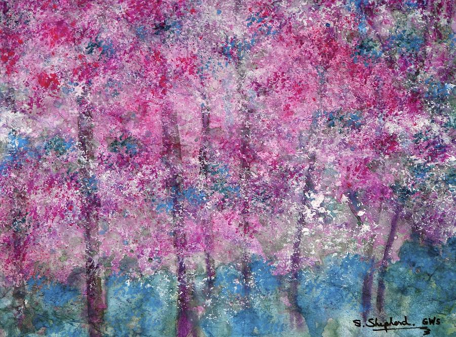 Tree Painting - Magical Forest by Shirley Shepherd