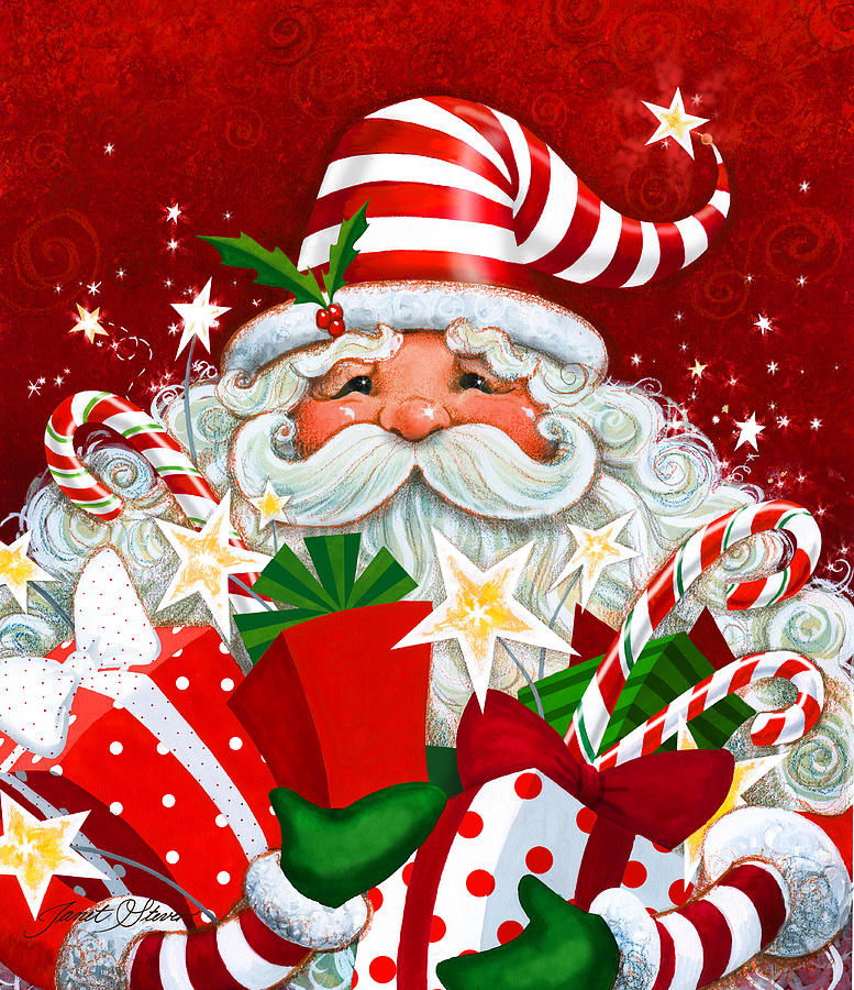 Download Magical Santa Painting by Janet Stever