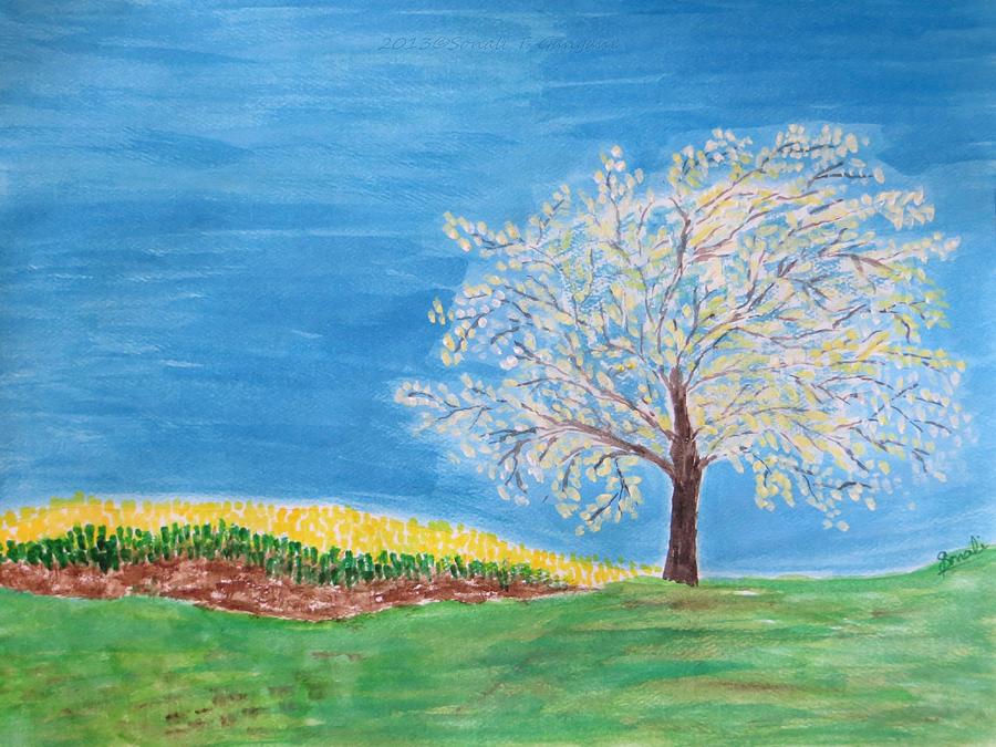 Magical wish tree Painting by Sonali Gangane