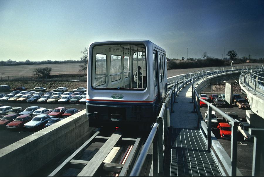 Maglev Railcar On Elevated Track Photograph by Martin Bond/science Photo Library.