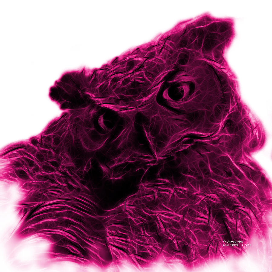 Magneta Owl 4229 - F S M Digital Art by James Ahn