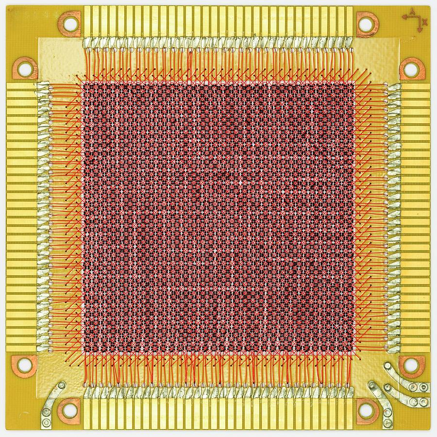 Chip Photograph - Magnetic-core Memory Of Univac Computer by Pasieka