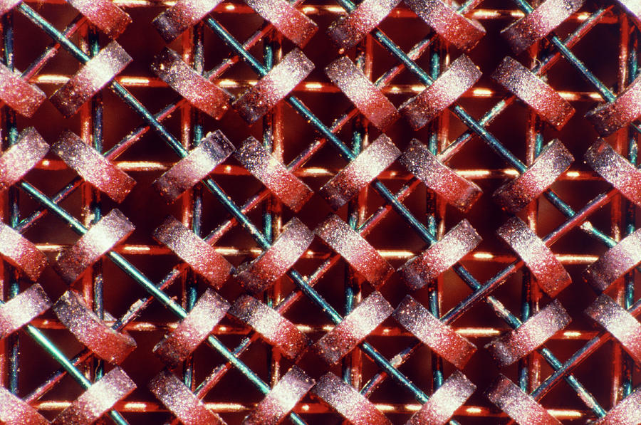 Magnetic Core Memory Used In An Early Computer Photograph by Alfred Pasieka/science Photo Library