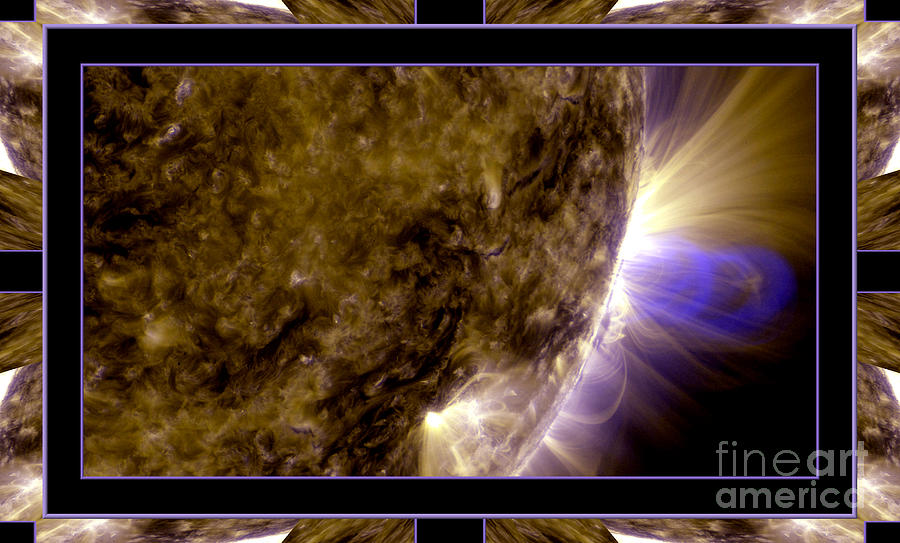 Magnetic Loops on the Sun with Self Frame Photograph by Rose Santuci-Sofranko