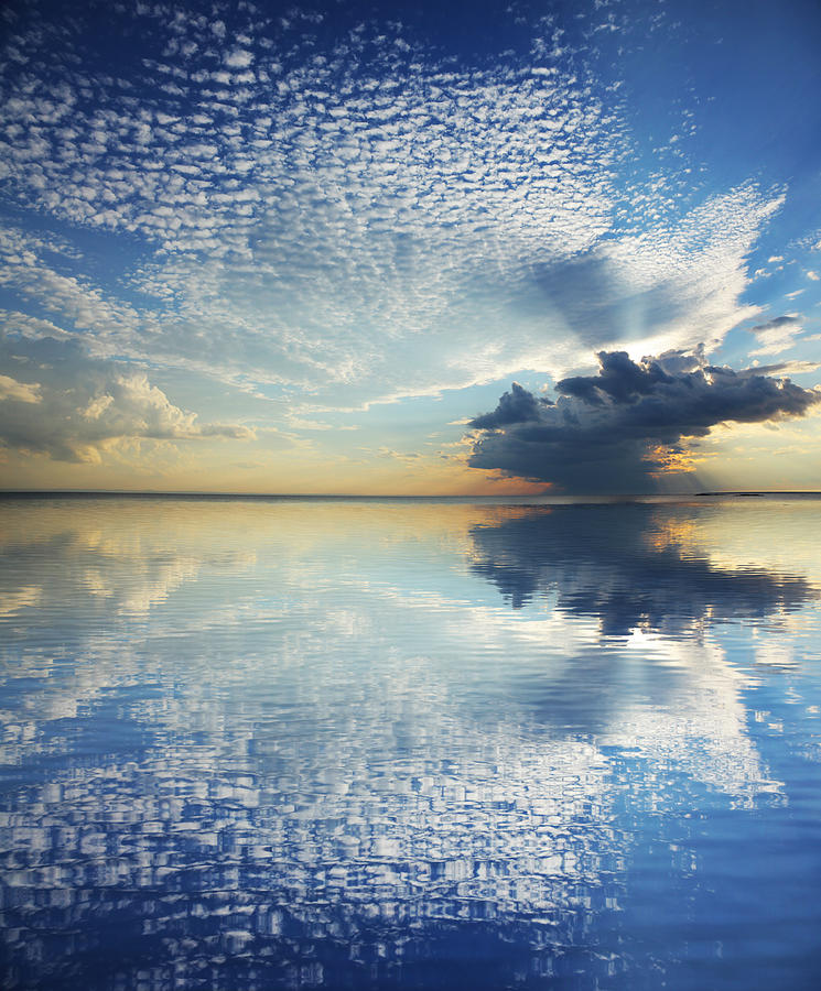 Magnificient Cloudscape With Water Photograph by Buzbuzzer