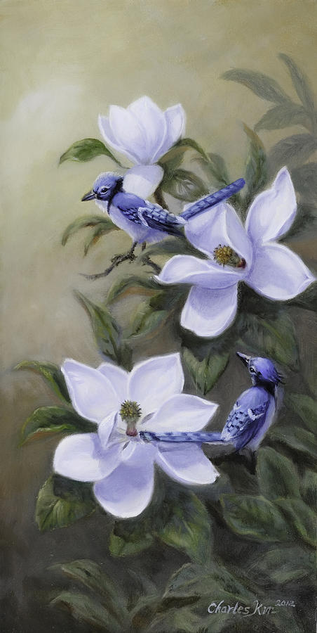 Magnolia B Painting By Charles Kim - Fine Art America