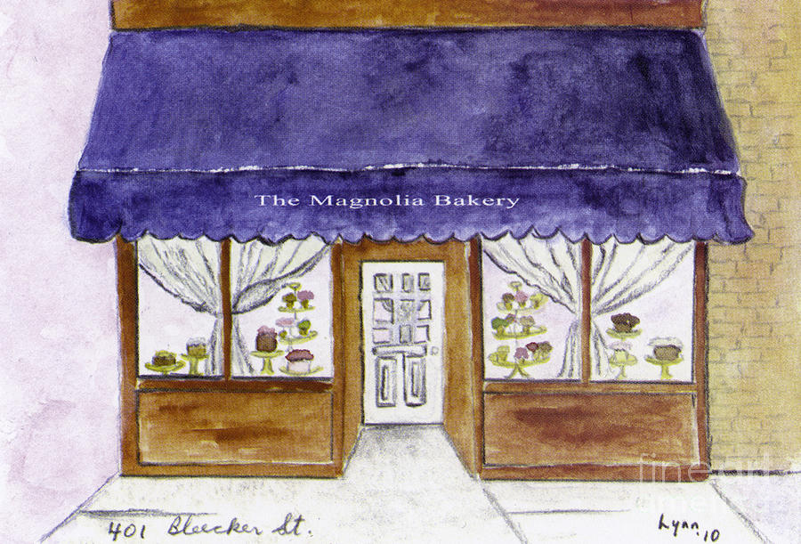 Magnolia Bakery in Greenwich Village Painting by AFineLyne