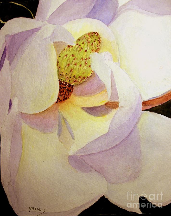 Magnolia Painting by Carol Grimes