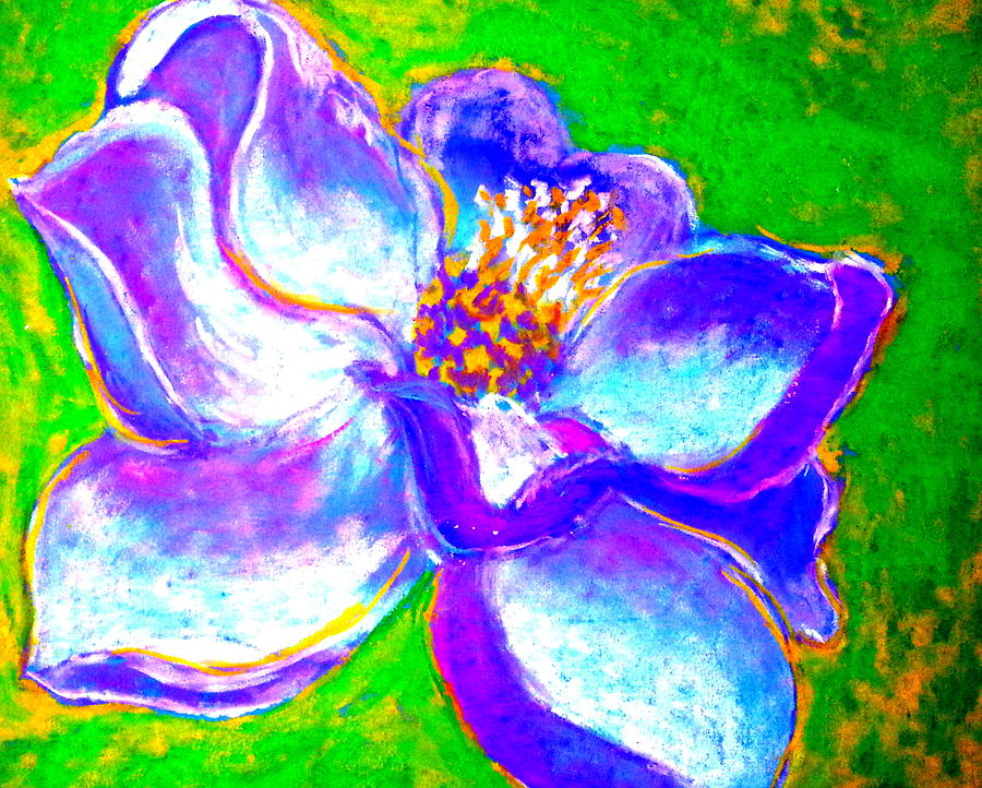 Magnolia Flower Painting by Sue Jacobi