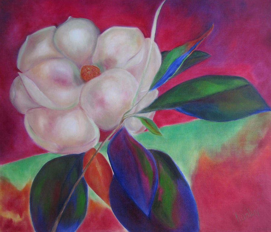 Magnolia Painting - Magnolia I by Susan Hanlon Magnolia Painting - Magnolia I by Susan Hanlon