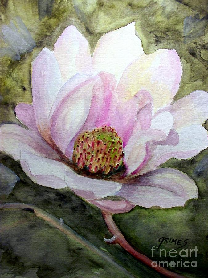 Magnolia in Bloom Painting by Carol Grimes