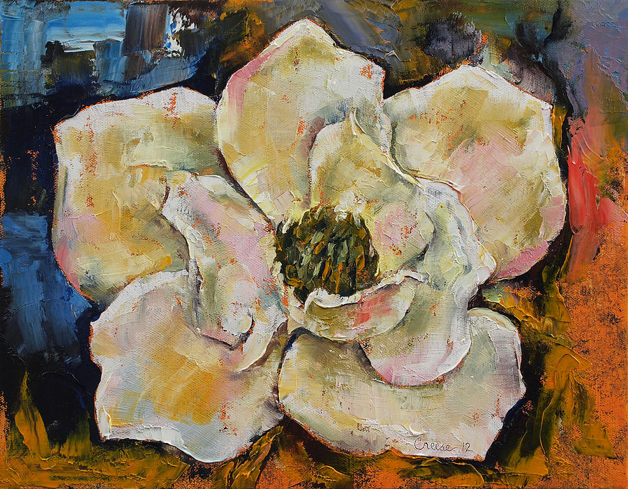 Magnolia Painting by Michael Creese