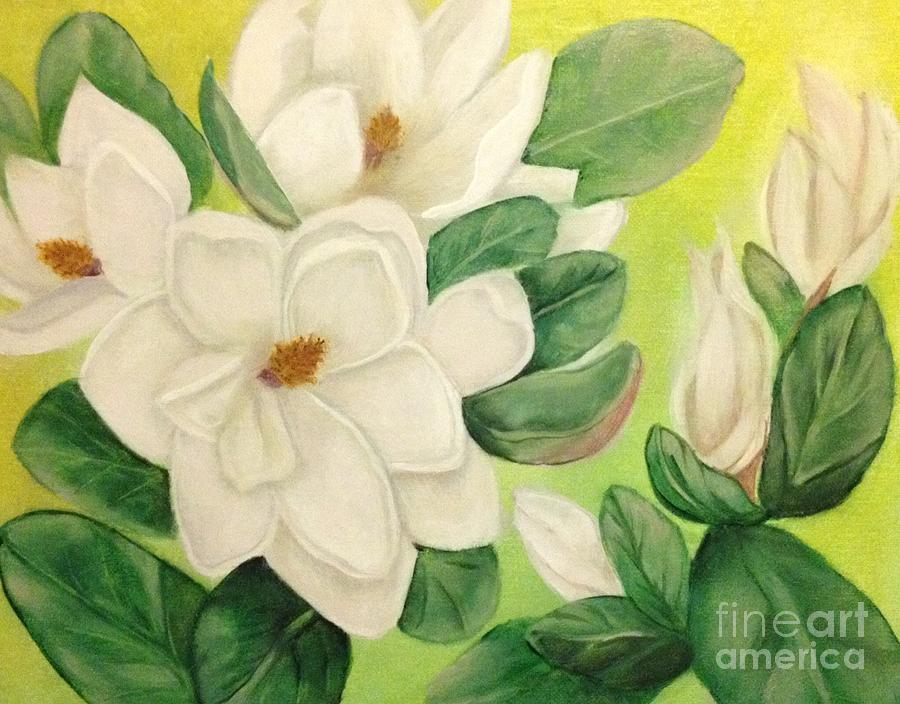 Magnolia Movie Painting - Magnolia My Sweet-thing by Karen Hamby