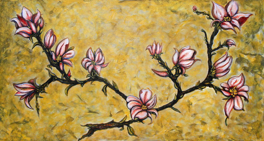 Magnolia Painting by Rae Chichilnitsky