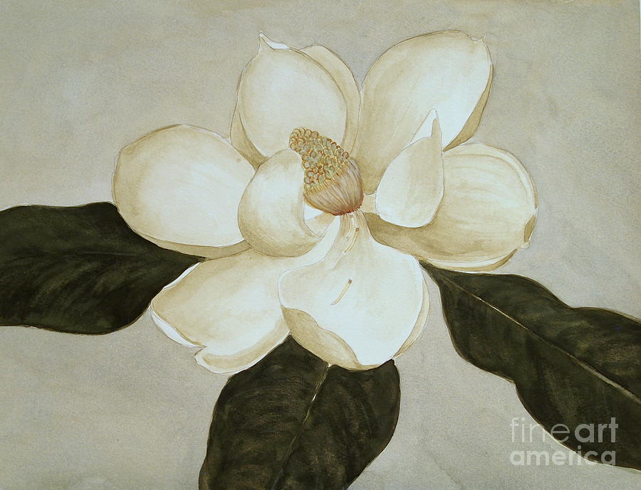 Magnolia Wave Painting by Nancy Kane Chapman