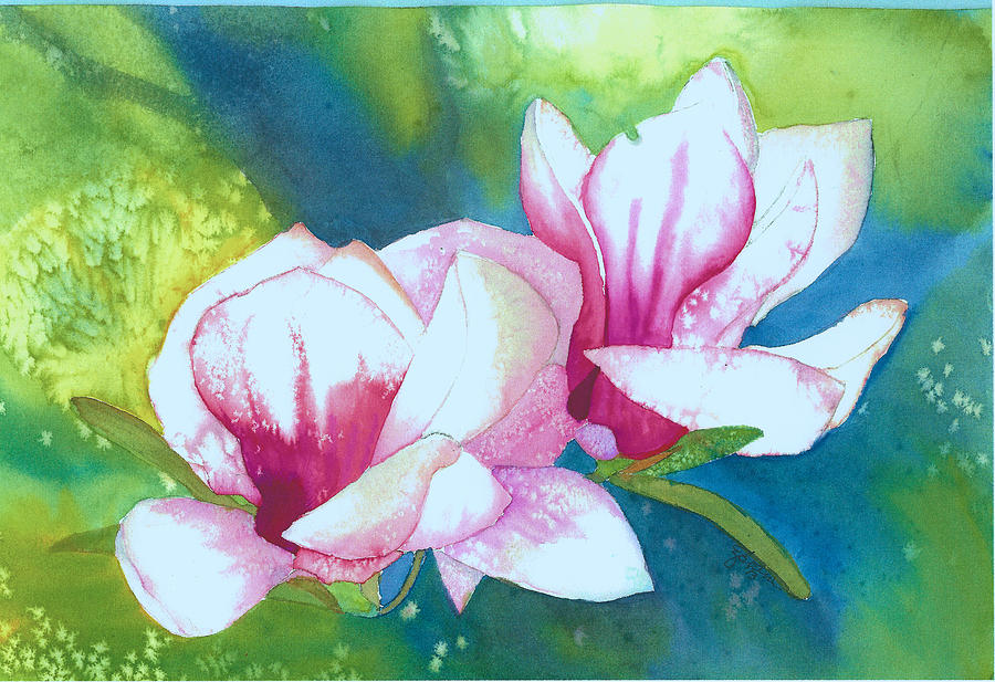 Magnolias Painting by Elise Boam