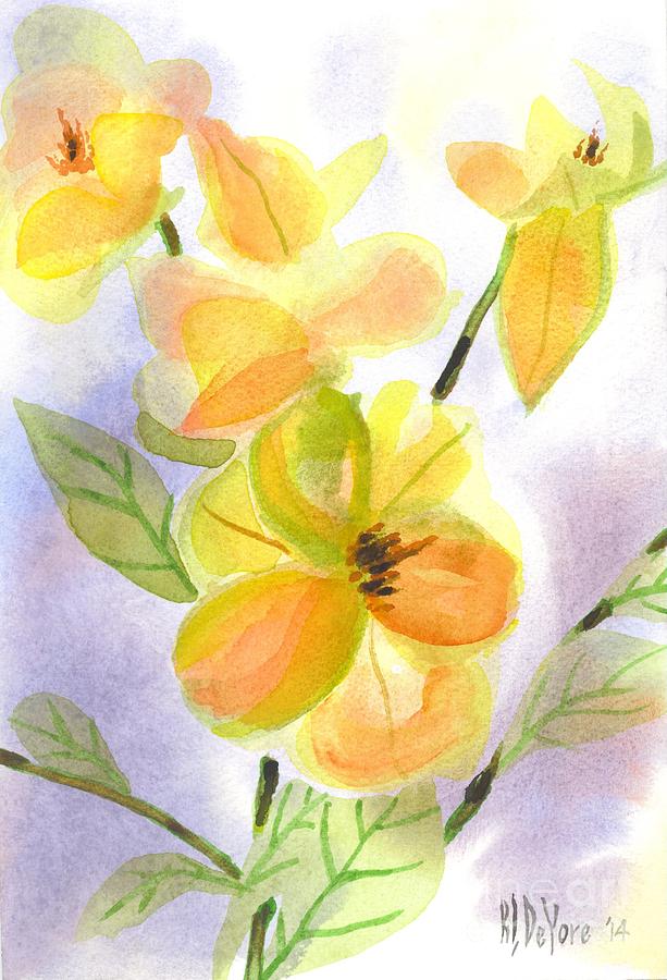 Magnolias Gentle Painting by Kip DeVore