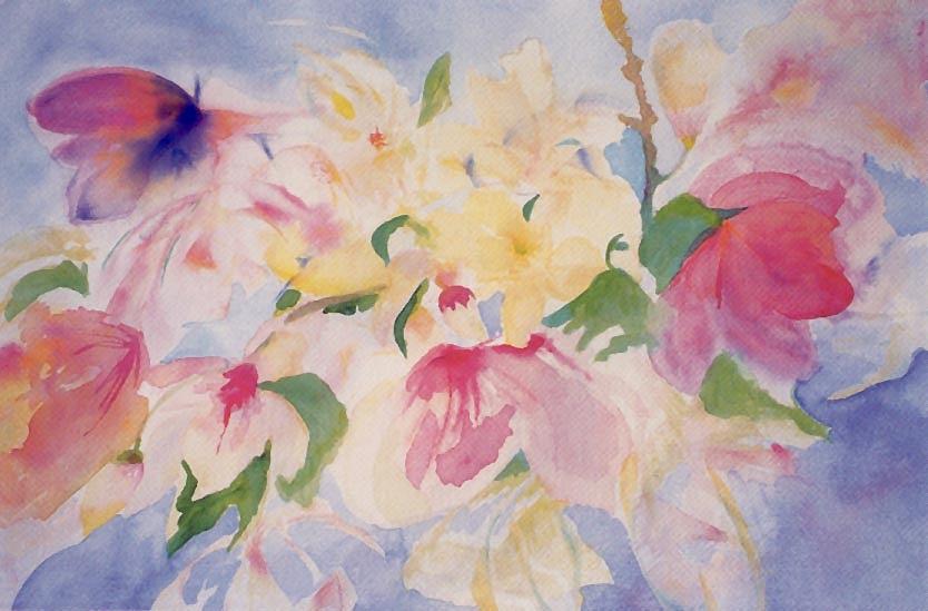 Impressionist Painting - Magnolias by Phoenix Simpson Impressionist Painting - Magnolias by Phoenix Simpson