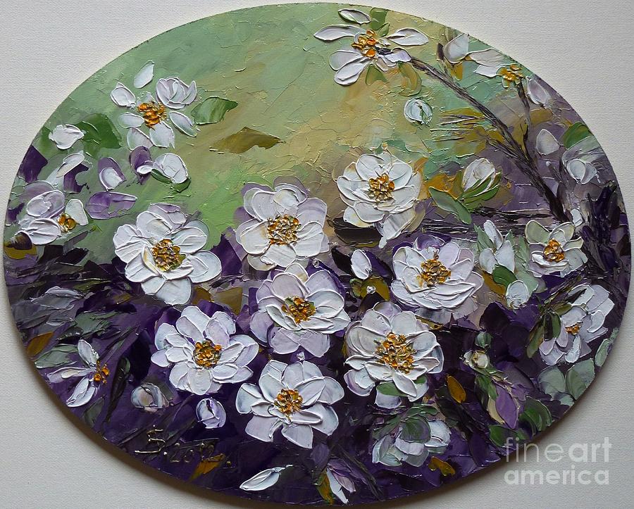 Magnolias Time Painting by Amalia Suruceanu